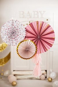 PartyDeco Rozety dekorac.Kwiaty mix 26-43cm A3 15661 4