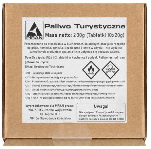 Paliwo Turystyczne W Tabletkach L Piran 10  20g Uniwersalny 1