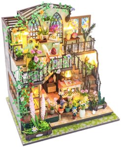 DIY MINIATUROWY PIĘTROWY DOMEK - OGRÓD BOTANICZNY | DIY | Puzzle 3D 1