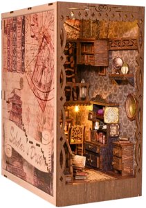 DIY MINIATUROWY DOMEK - Pracownia uczonego | Book Nook | DIY | Puzzle 3D 1
