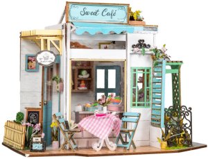 DIY MINIATUROWY DOMEK - KAWIARNIA | DIY | Puzzle 3D 2