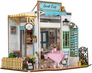 DIY MINIATUROWY DOMEK - KAWIARNIA | DIY | Puzzle 3D 3