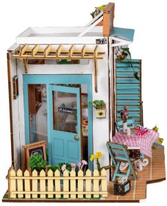 DIY MINIATUROWY DOMEK - KAWIARNIA | DIY | Puzzle 3D 4