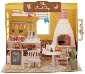 DIY MINIATUROWY DOMEK - PIEKARNIA | DIY | Puzzle 3D | Papierowa miniatura 1