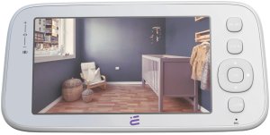 Nowa inteligentna kamera niania WiFi obrotowa FHD alarm kołysanki Baby Guard + monitor niebieska Encore View 7