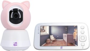 Nowa inteligentna kamera niania WiFi obrotowa FHD alarm kołysanki Baby Guard + monitor różowa Encore View 1