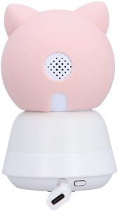 Nowa inteligentna kamera niania WiFi obrotowa FHD alarm kołysanki Baby Guard + monitor różowa Encore View 4