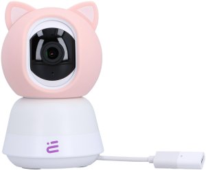 Nowa inteligentna kamera niania WiFi obrotowa FHD alarm kołysanki Baby Guard + monitor różowa Encore View 5