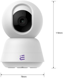 Nowa inteligentna kamera niania WiFi obrotowa FHD alarm kołysanki Baby Guard + monitor różowa Encore View 10