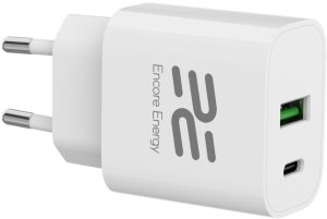 Nowa ładowarka sieciowa Encore Energy PD 3.0 Quick Charge 4.0 USB-A USB-C 20W adapter MD-2083R 6