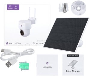 Nowa inteligentna kamera Starlight WiFi + Panel Solarny 3W USB-C PTZ 4Mpx FHD IP65 Spectra 400 Encore View 13