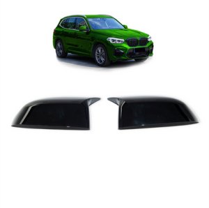 Zestaw osłon lusterek bocznych Gloss Black BMW X3 G01 X4 G02 X5 G05 X6 G06 X7 G07 2017-2020 1