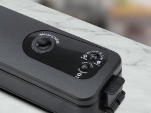 ZGRZEWARKA PRÓŻNIOWA PAKOWARKA ŻYWNOŚCI JEDZENIA DO PAKOWANIA ZASILANA MOCNA MOC 90 W 10 WORKÓW FOLI PRÓŻNIOWYCH 6