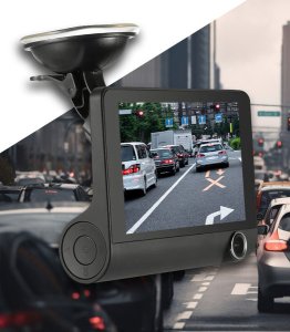 REJESTRATOR JAZDY HD WIDEOREJESTRATOR KAMERA SAMOCHODOWA COFANIA WIDEO WIFI ROZDZIELCZOŚĆ 800 x 480 UCHWYT NA SZYBĘ 3