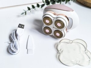 DEPILATOR ELEKTRYCZNY DO CIAŁA DLA KOBIET MĘŻCZYZN WODOODPORNY LED USB GOLARKA ELEKTRYCZNA 3