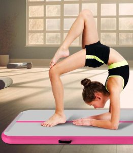 Master Dmuchany materac gimnastyczny AirTrack G943 400 cm x 100 cm x 10 cm różowy 4