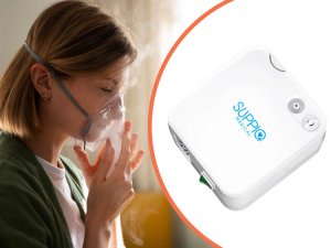 Medel NEBULIZATOR TŁOKOWY INHALATOR MEDYCZNY KOMPRESOROWY CICHY PRZENOŚNY BEZPIECZNY WYTRZYMAŁY DO INHALACJI ASTMY ALERGII TERAPIA DLA DZIECI DOROSŁYCH 5