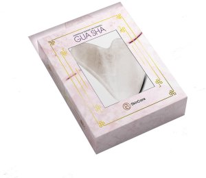 SKINCARE Masażer Gua Sha do twarzy White Jade, 1 szt. 1