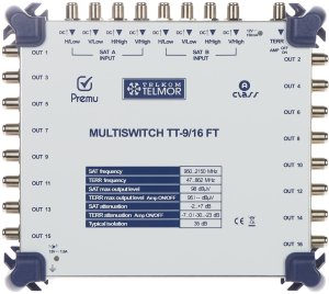 MULTISWITCH TT-9/16-FT-PREMU 9 WEJŚĆ / 16 WYJŚĆ PREMU TELMOR 1