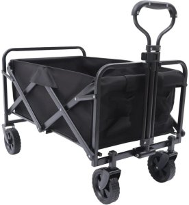 Wózek transportowy składany, metalowy, przyczepka ogrodowa 72x47x68-87cm AR07CZ 3