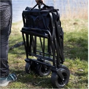 Wózek transportowy składany, metalowy, przyczepka ogrodowa 72x47x68-87cm AR07CZ 7