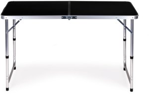 Stolik turystyczny stół składany kemping czarny blat 120x60 cm MultiGarden 5