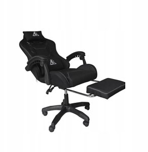 Fotel gamingowy obrotowy STRIKE z podnóżkiem i poduszką masującą, różowy KO40RB 12