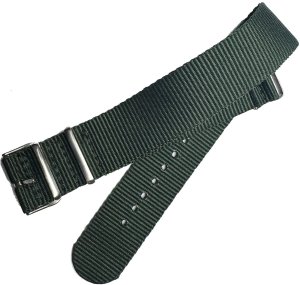 Pasek do zegarka 22mm Parciany Nato zielony 2