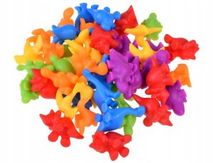 LeanToys Sorter dinozaury nauka kolorów liczenia dla dzieci 2