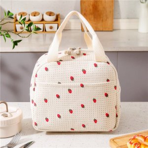 Torba termiczna do przenoszenia żywności LUNCH BOX truskawki 26x21x18cm PJM42 3