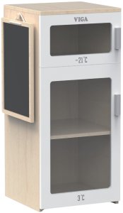 Viga Drewniana Lodówka Z Tablicą Kredową 1