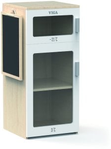 Viga Drewniana Lodówka Z Tablicą Kredową 3