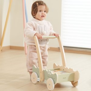 Viga Drewniany Wózek Na Klocki Pchacz 3