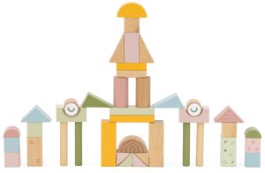 Viga Drewniany Wózek Na Klocki Pchacz 10