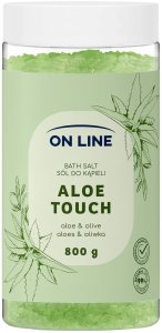 ON LINE Sól do kąpieli Aloe Touch 800 g 1