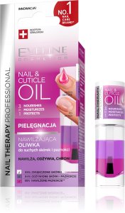 EVELINE Nail Therapy Professional Nawilżająca Oliwka 3w1 do suchych skórek i paznokci 8 ml 1