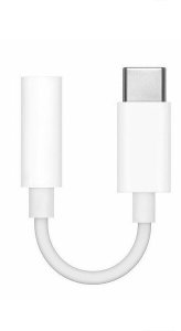 APPLE ADAPTER TYP-C DO MINI JACK   PRZEJŚCIÓWKA BIAŁY IPHONE BOX 2