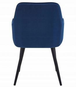 Krzesło NANA - granat aksamit / nogi czarne x 2 6