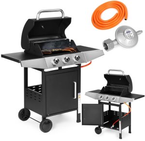 Grill gazowy ogrodowy 10.2 kW duży ruszt 3 palniki termometr reduktor MultiGarden 1