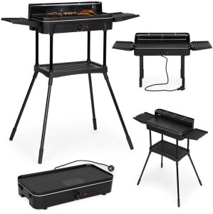 Grill elektryczny 3w1 stojący stołowy płyta grillowa ociekacz termostat MultiGarden 1