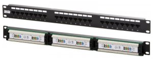 Xtendlan Patch panel LYNX 24port Cat6, UTP, blok 110, czarny (XTL) 1