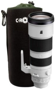 C-Rope CRP-LNB-XXX-BLK-2 futerał / pokrowiec na obiektyw aparatu Czarny, Zielony Polar, Neopren Etui zamykane 1