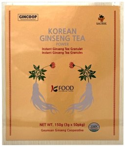 Herbata z żeń-szenia instant drewniane pudełko (50 x 3g) 150g - Gincoop 1