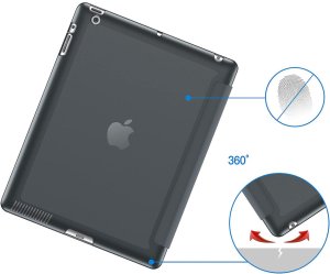 Etui z Klapką Smartcase do iPad 2 / iPad 3 / iPad 4 Dark Grey 3