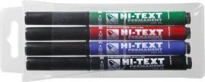 Hi-TEXT Pisaki Permanent 580/PB, 4 kolory (161474) 1