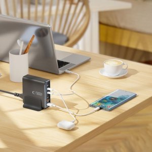 TECH-PROTECT DC80W-GAN 6-PORT DESKTOP CHARGER PD80W/QC3.0 BLACK 7