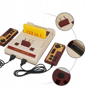 Konsola retro do gier - emulator z wejściem AV do podłączenia telewizora 6