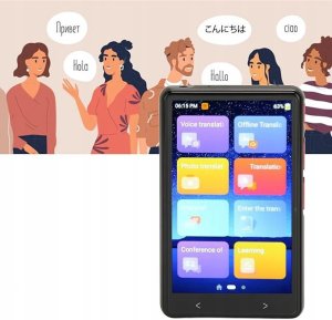 Translator Braders 134 Języków Przenośny Tłumacz z Tłumaczeniem Zdjęć i MP3 3