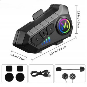 Profesjonalny zestaw słuchawkowy do kasku - bezprzewodowy i wygodny Braders 2