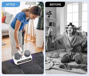 ANTYBAKTERYJNY ODKURZACZ RĘCZNY UV 10Kpa IDEALNY DO MATERACY I ROZTOCZY 9